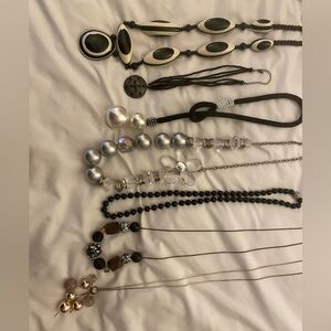 7 necklaces, $12 each or bundle of 7 for $60.